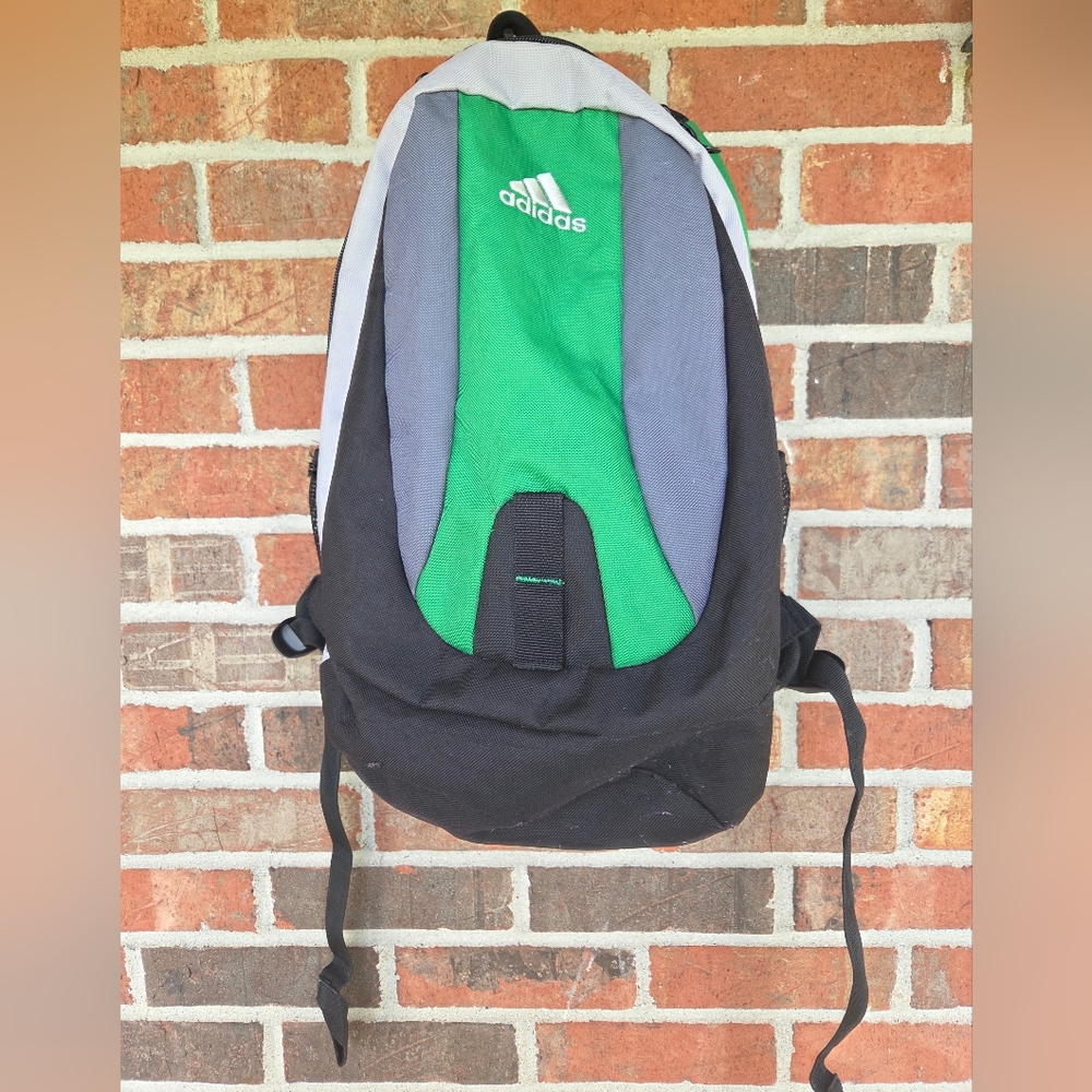Adidas Black, Green, and Gray Backpack